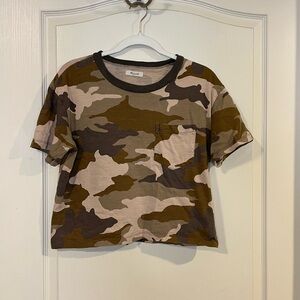 Madewell Camouflage Cropped T-Shirt